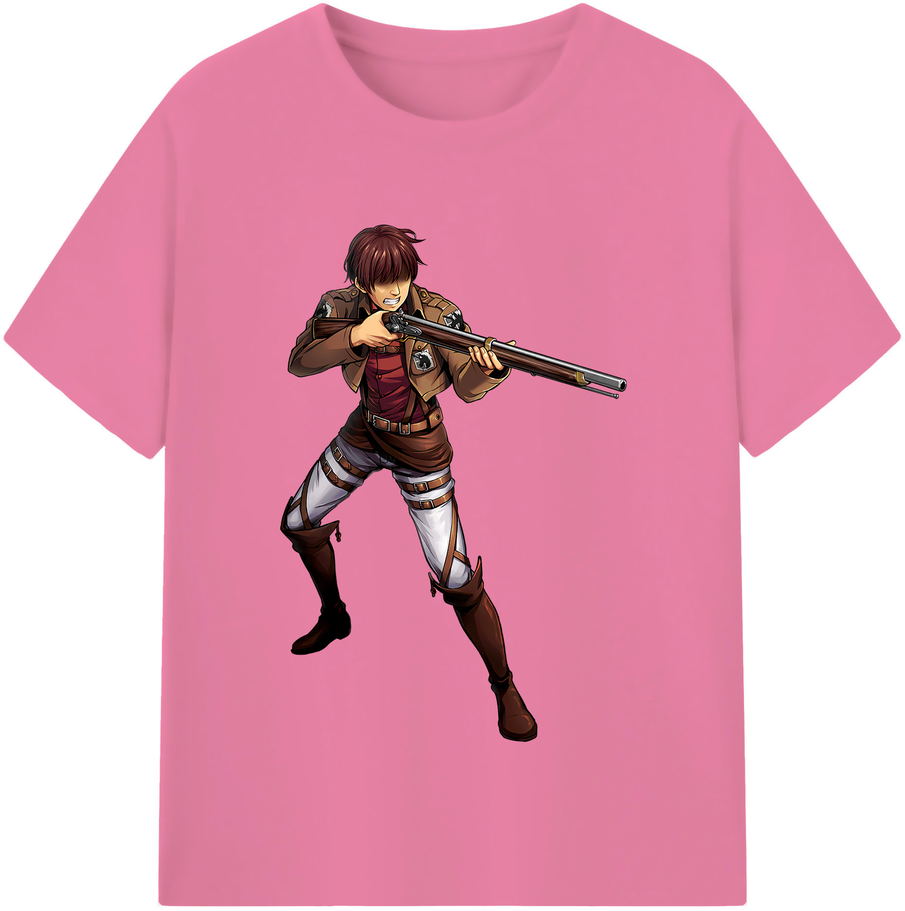 （画像用） 進撃の巨人 Attack on Titan 綿100％半袖Tシャツ（フロントプリント）